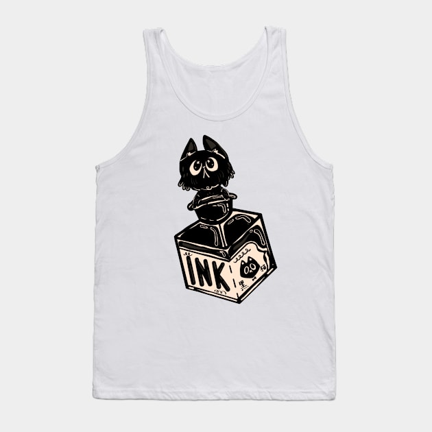 Kitty Ink Tank Top by Fluffymafi